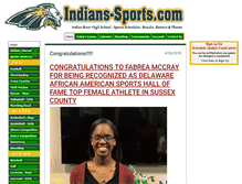Tablet Screenshot of indians-sports.com